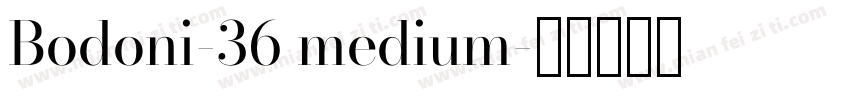 Bodoni-36 medium字体转换